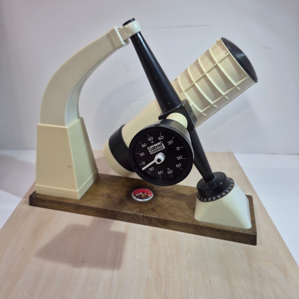 Vintage 1980 Gabriel CBS Inc Toy Telescope Star Tracker with Compass Base